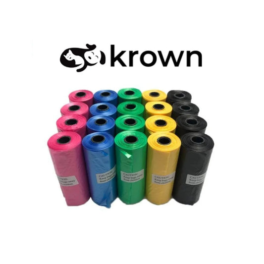 - 150/300/600/900/1200/1500 Dog Poop Bags Multicolor or Black Poop Bag for Pet Dogs Black and Multicolor Bags for Pet Excrement Feces